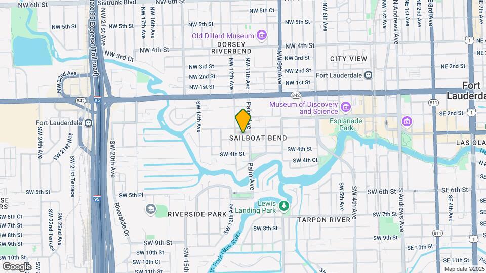 1115 W Las Olas Blvd Map and Location Details