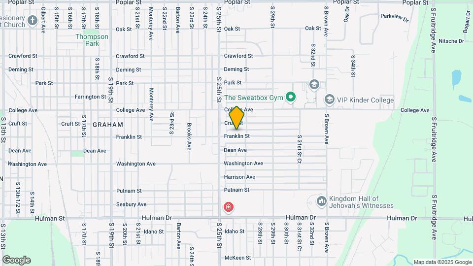 2604 Franklin St Map and Location Details
