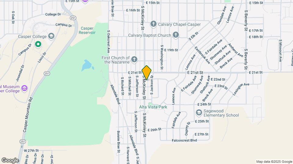 2149 S McKinley St Map and Location Details