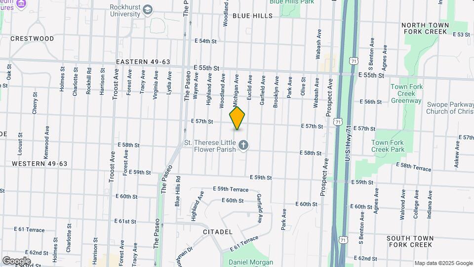 5717 Michigan Ave Map and Location Details