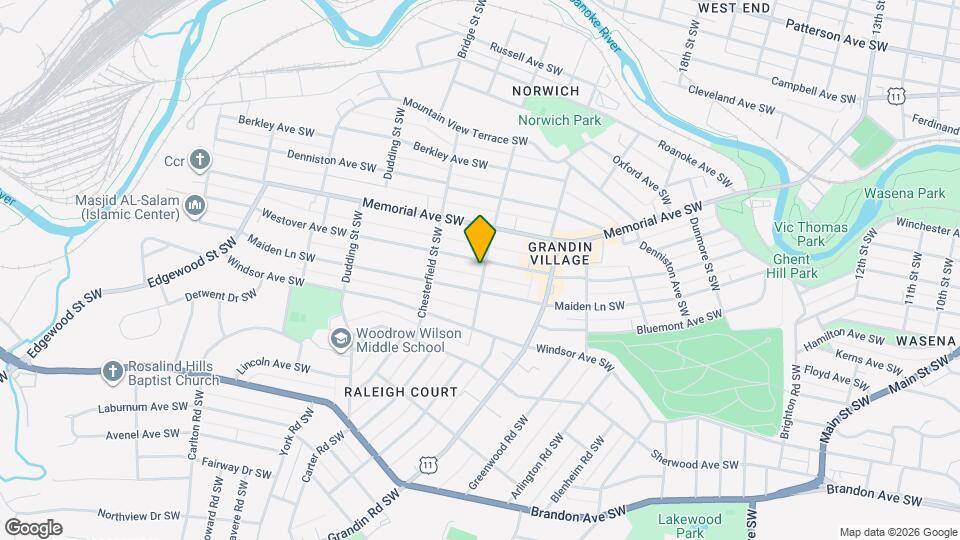 2102 Westover Ave SW Map and Location Details