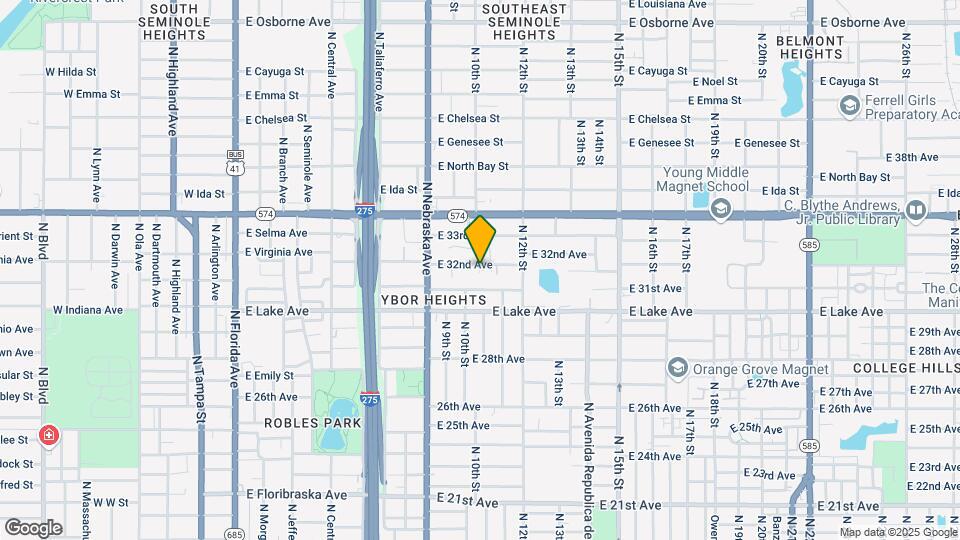 1007 E 32nd Ave Map and Location Details