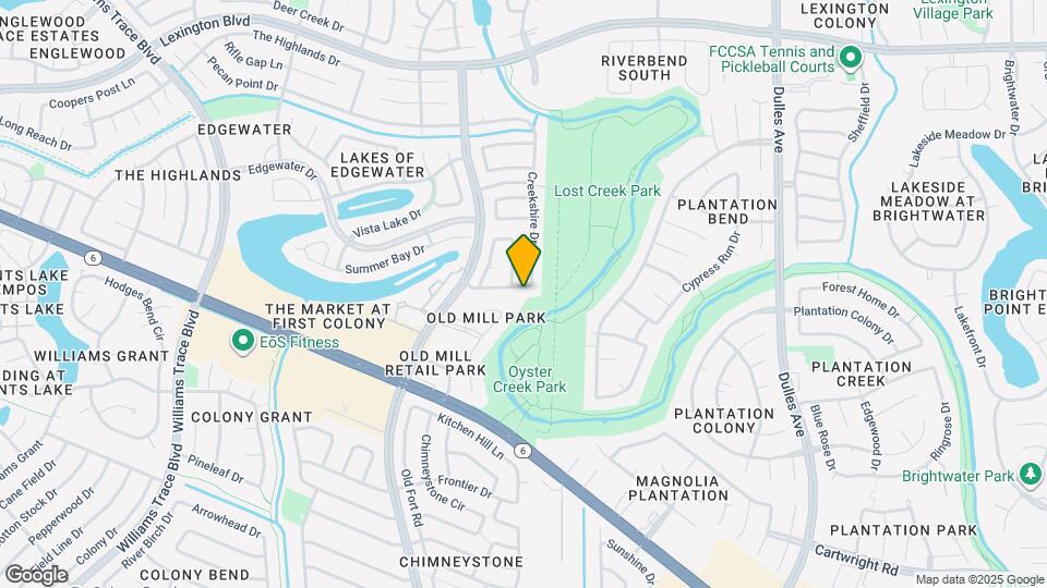 3610 Honey Creek Dr Map and Location Details