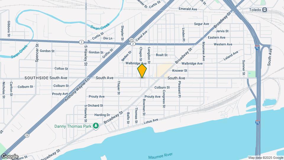 821 South Ave Map and Location Details