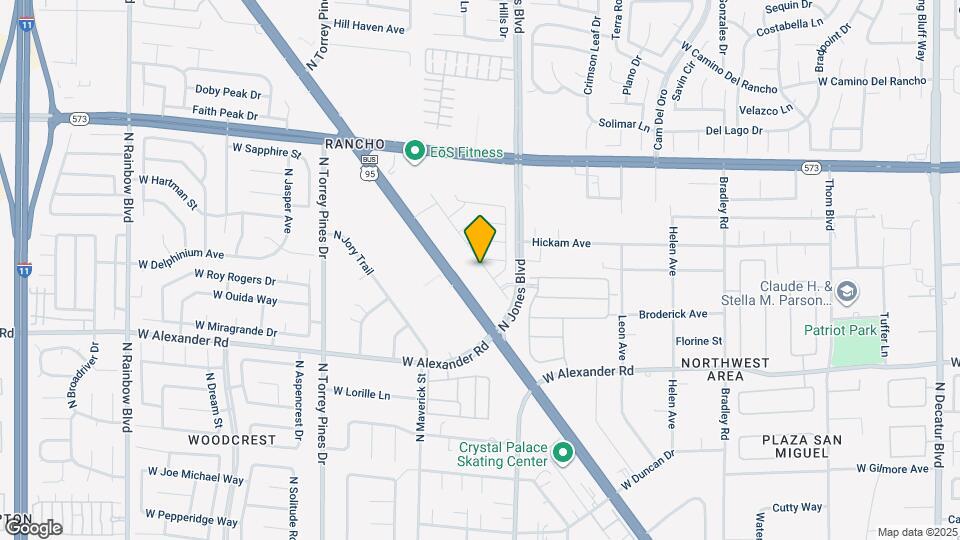 4153 Rancho Crossing St Map and Location Details
