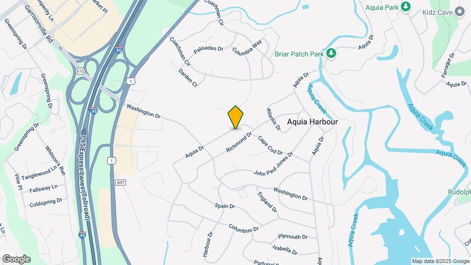 1119 Aquia Dr Map and Location Details