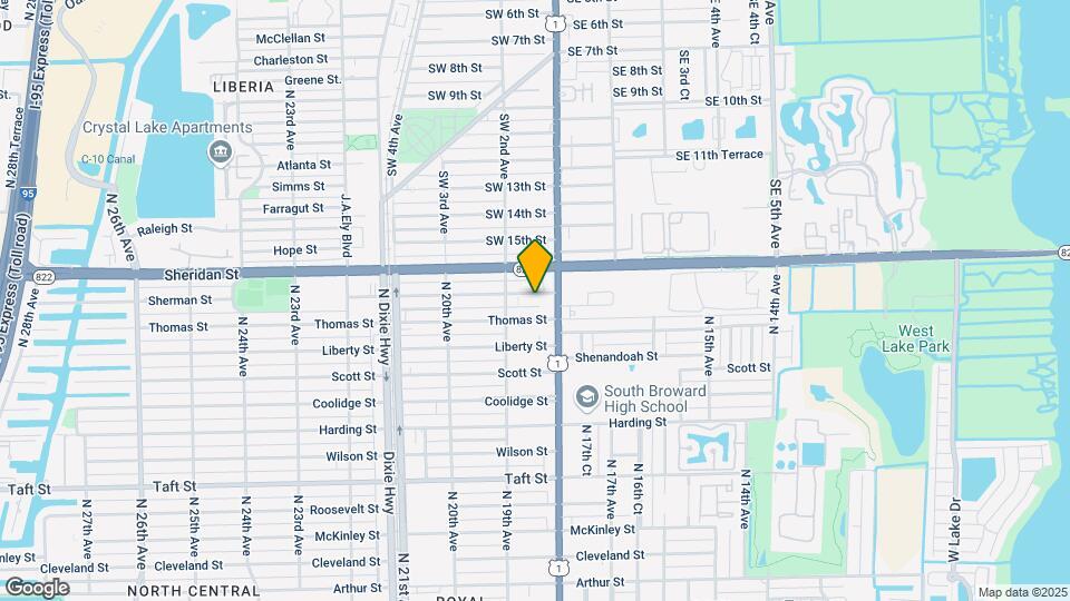 1826 Sherman St-Unit -2 Map and Location Details