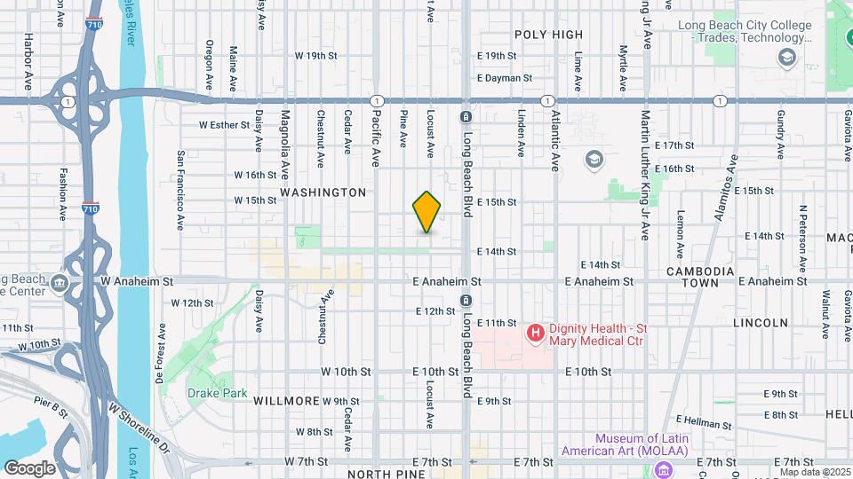1415-1423 Locust Ave Mapa y Detalles de la Ubicación