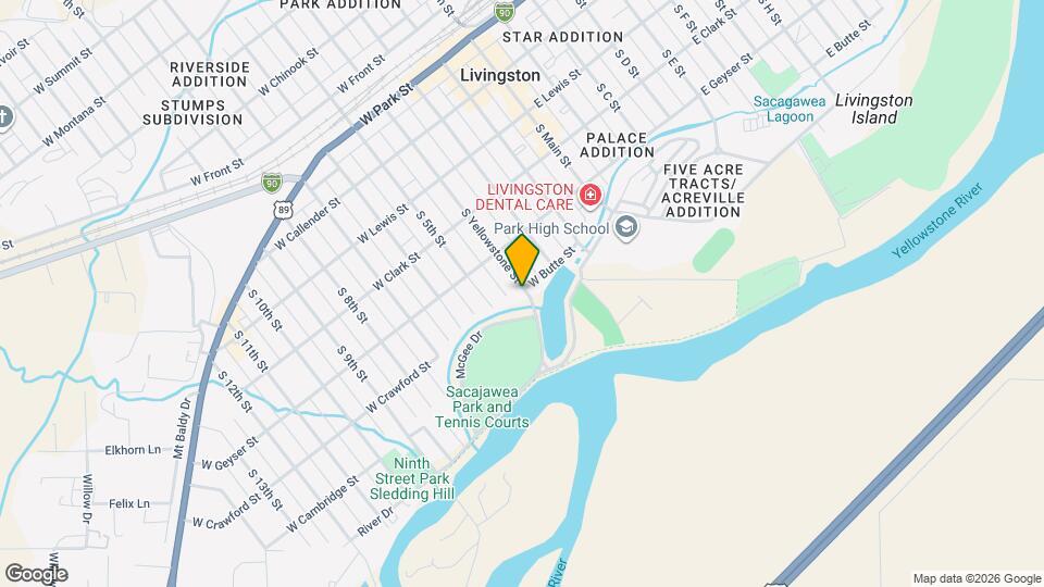 425 S Yellowstone St Map and Location Details