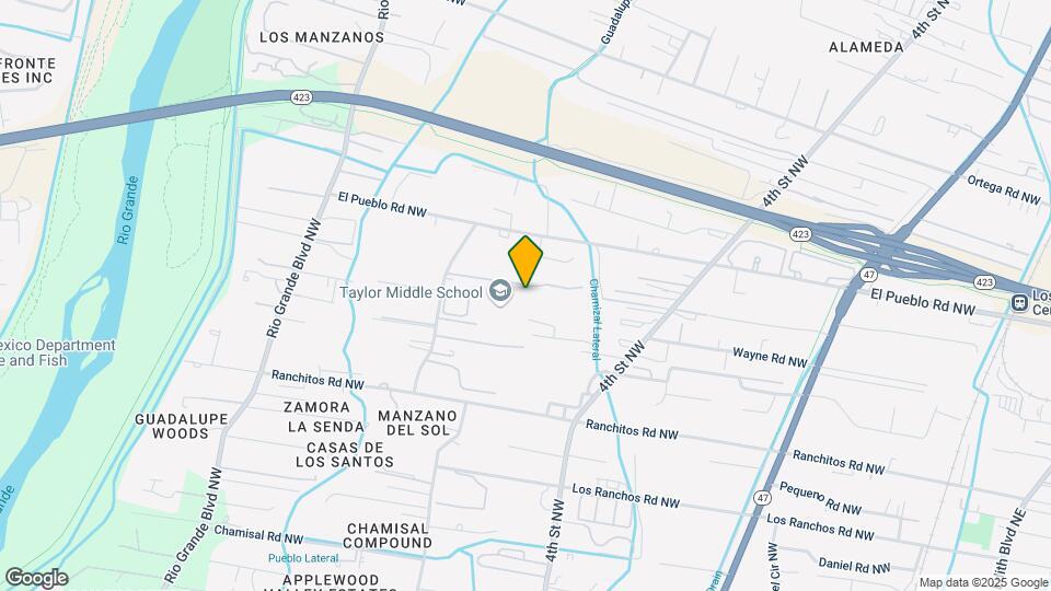 8312 Guadalupe Trail NW Map and Location Details