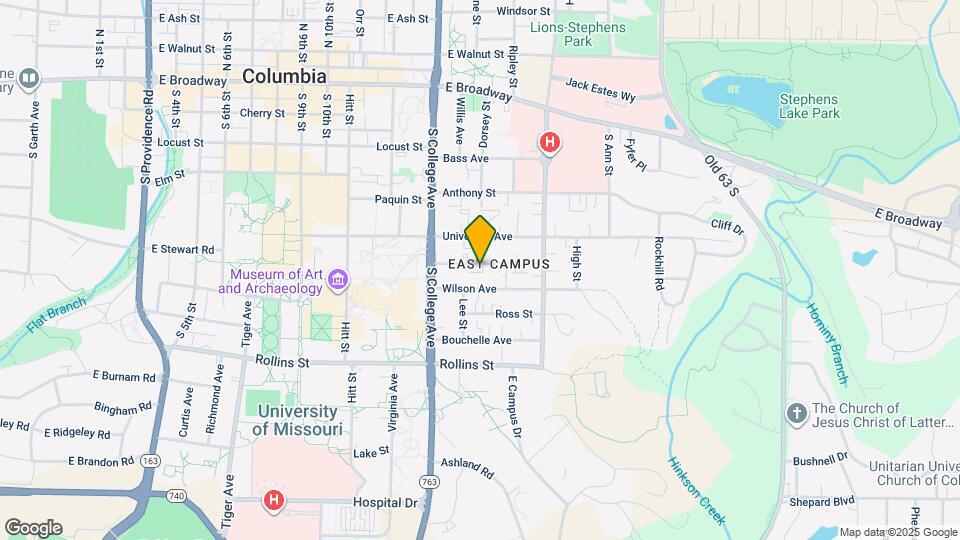 1408 Rosemary Ln Map and Location Details