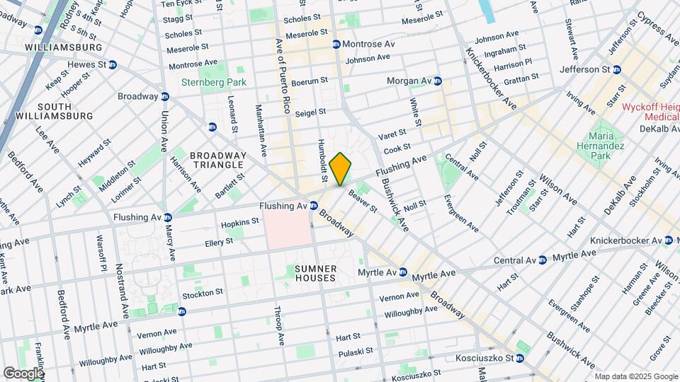 810 Flushing Ave Mapa y Detalles de la Ubicación