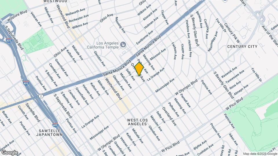 1931 Overland Ave Mapa y Detalles de la Ubicación