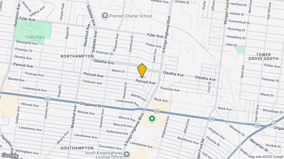 4941 Pernod Ave Map and Location Details