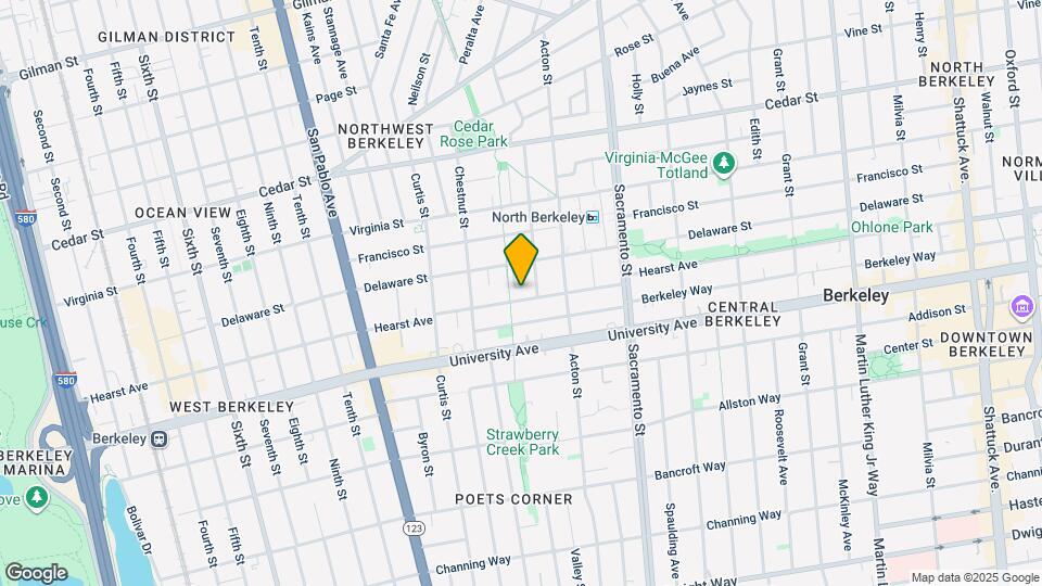 1337 Hearst Ave Map and Location Details