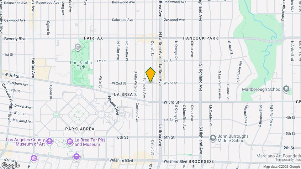 203 S Detroit St Map and Location Details