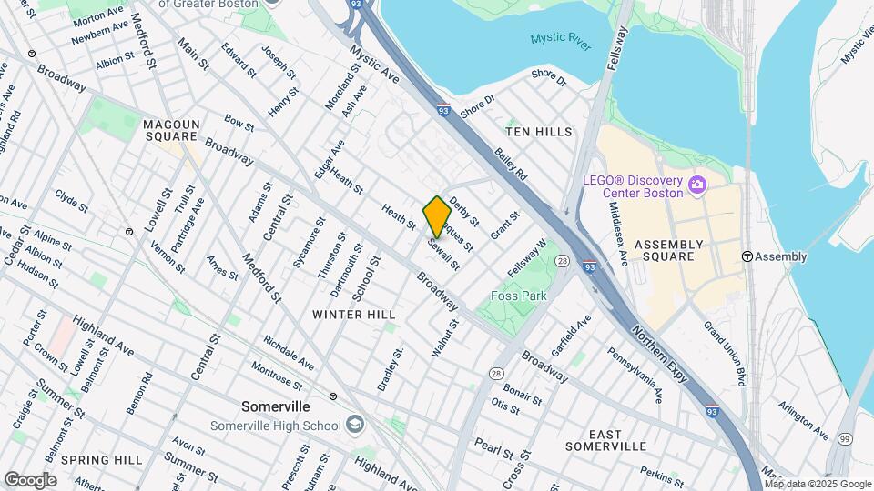 33 Sewall St, Unit 2 Map and Location Details