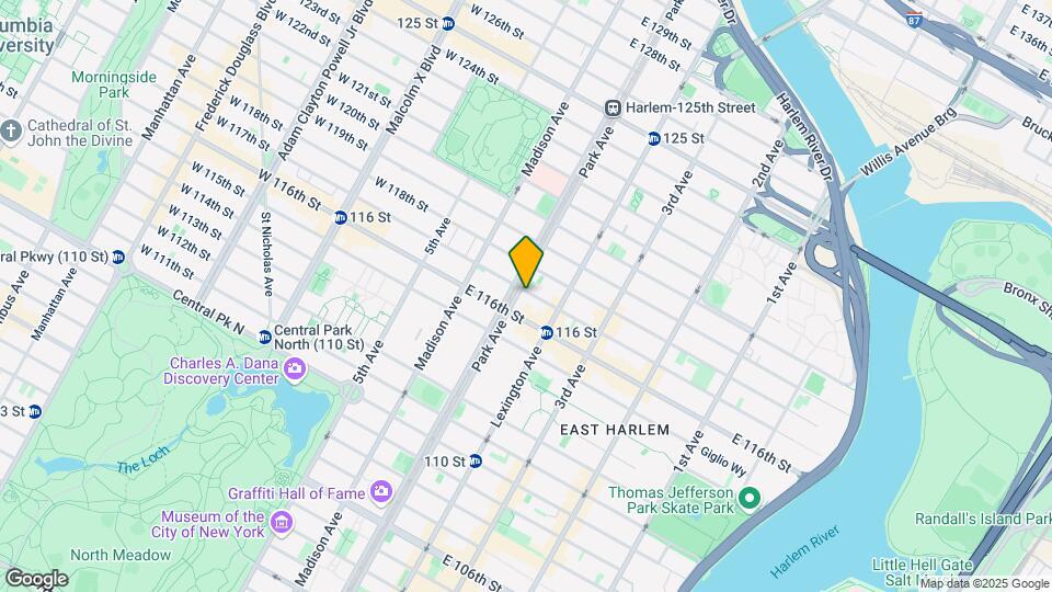 106 E 117th St Map and Location Details