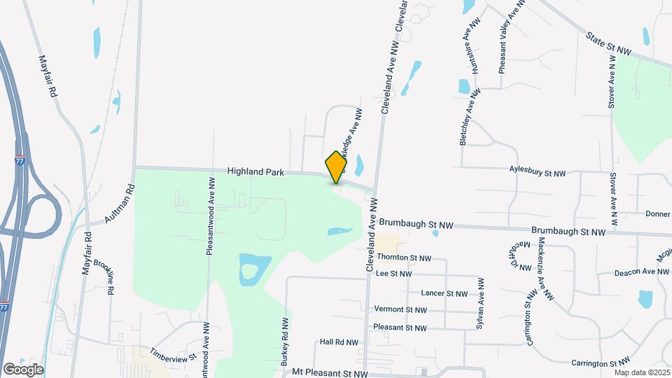 3346 Highland Park Map and Location Details