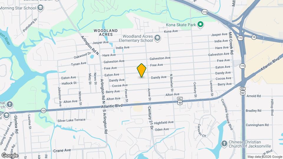 8006 Dandy Ave Map and Location Details