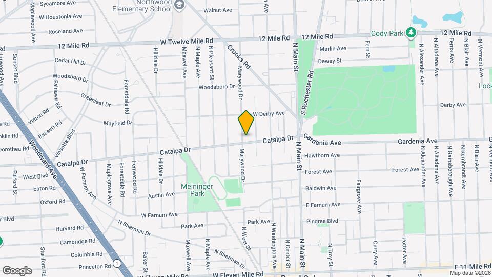 422 Catalpa Dr Map and Location Details