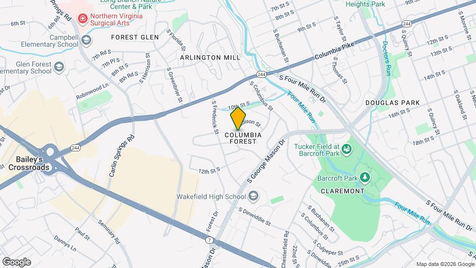 1077 S Edison St Map and Location Details