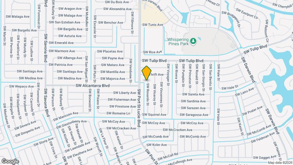 3526 SW Rosardo St Map and Location Details