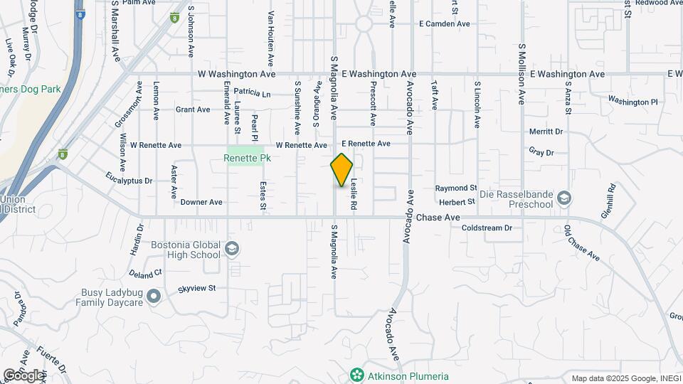 1013-1025 S Magnolia Ave Mapa y Detalles de la Ubicación