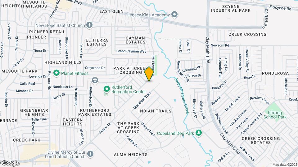 1020 Parkwood Trail Map and Location Details