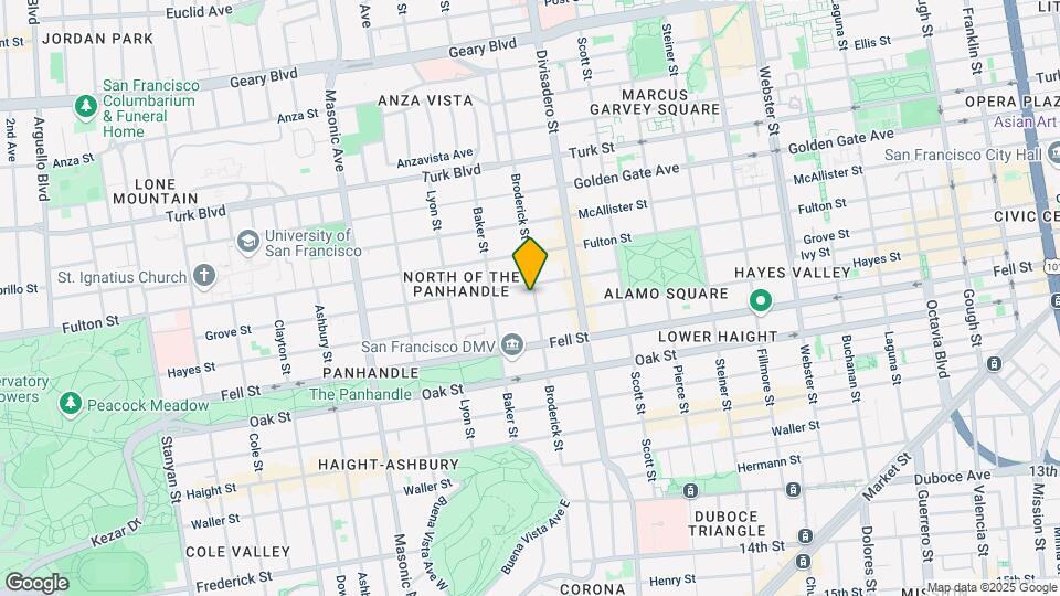 545 Broderick St Mapa y Detalles de la Ubicación