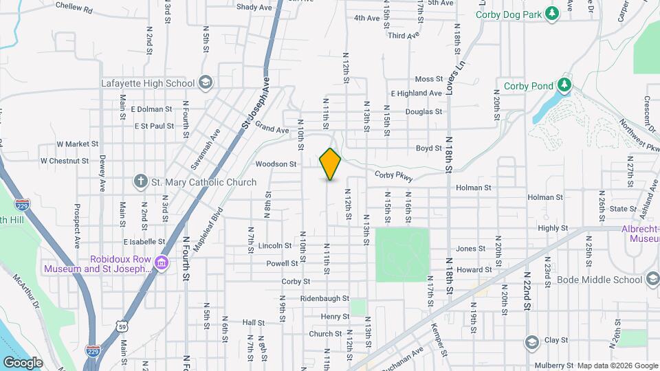 1427 N 11th St Map and Location Details