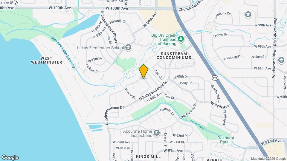 9587 Dudley Dr Map and Location Details