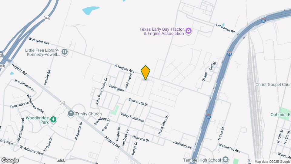 1214 Jamestown Dr Map and Location Details