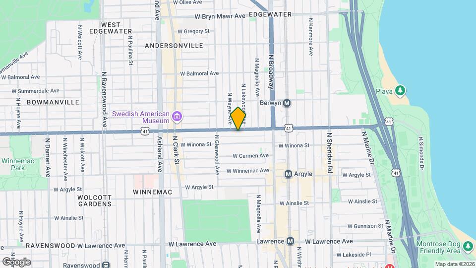 1315 W Foster Ave Map and Location Details