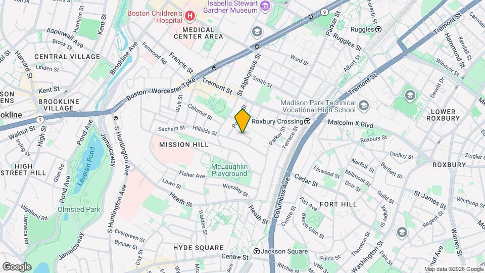 12 Cherokee St, Unit T Map and Location Details