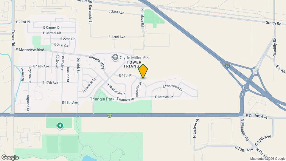 1670 N Halifax Wy Map and Location Details