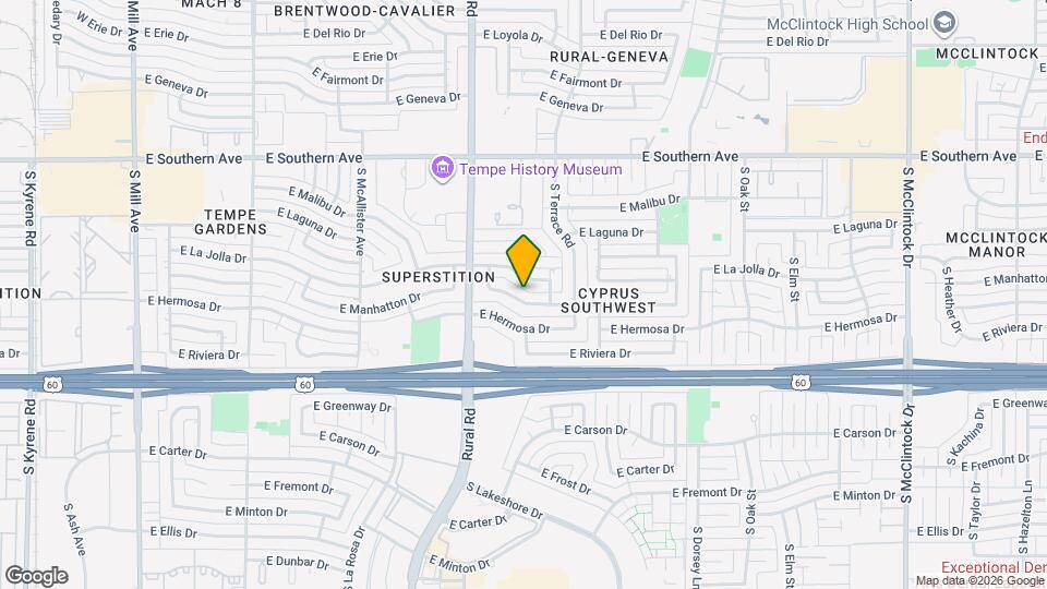 948 E Manhatton Dr Map and Location Details