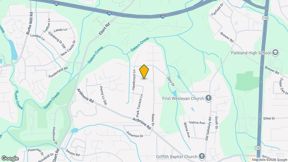 1950 Hawkcrest Ct Map and Location Details