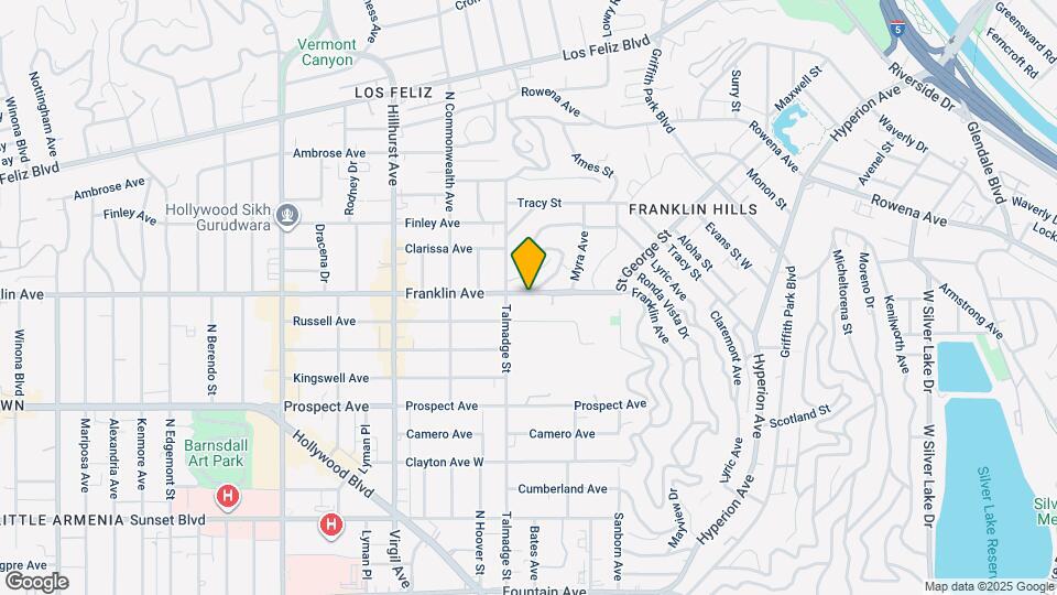 4240 Franklin Ave Map and Location Details