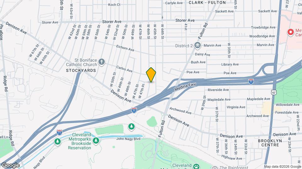 3617 W 46th St Map and Location Details