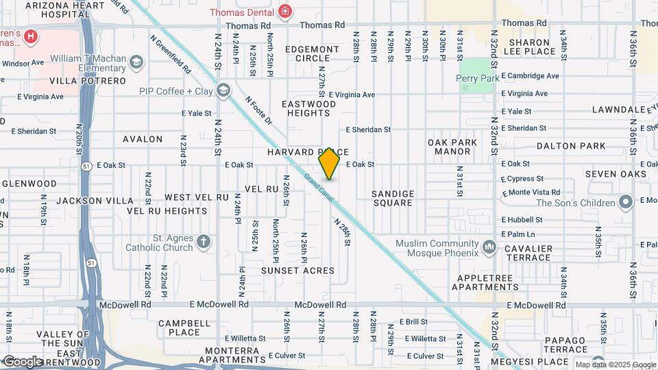 2215 N 27th St Map and Location Details