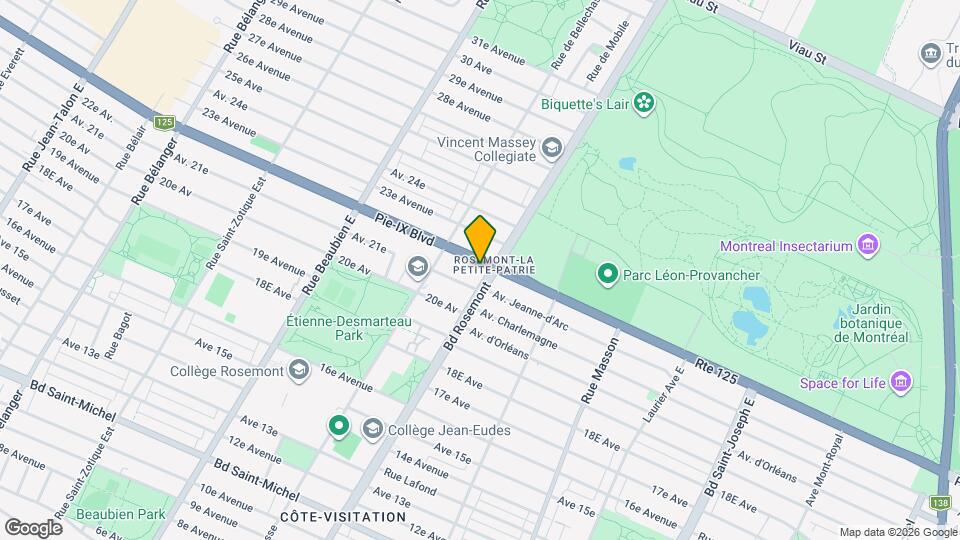 5930 Pie-IX Boul Map and Location Details