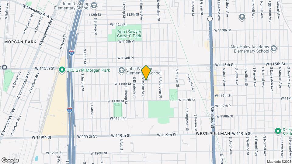 11575 S Racine Ave Map and Location Details