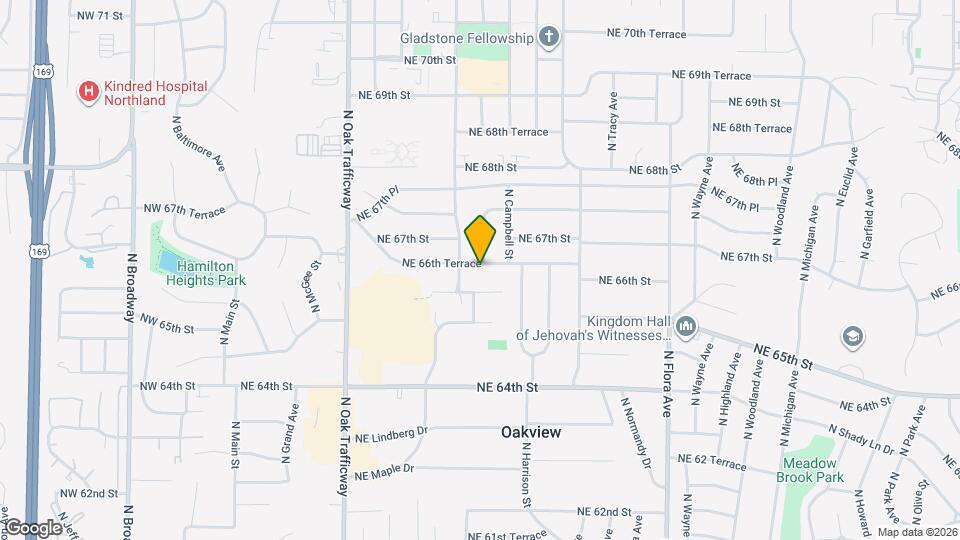 709 NE 66th Terrace Map and Location Details