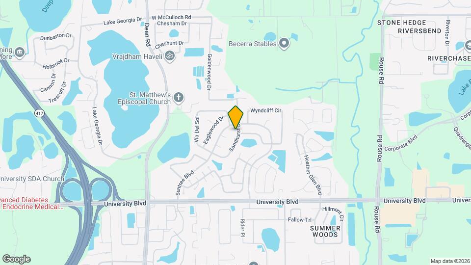 4442 Sandhurst Dr Map and Location Details