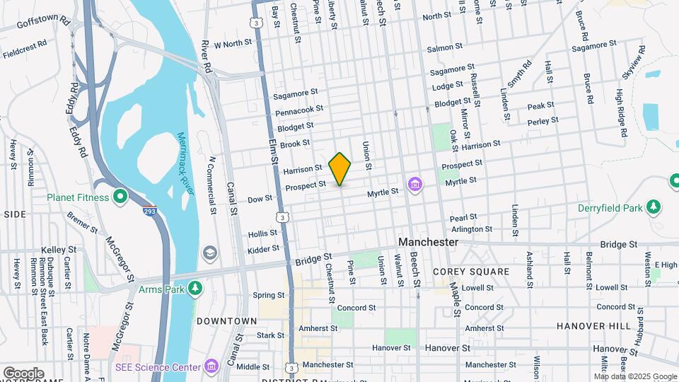 539 Pine St Map and Location Details