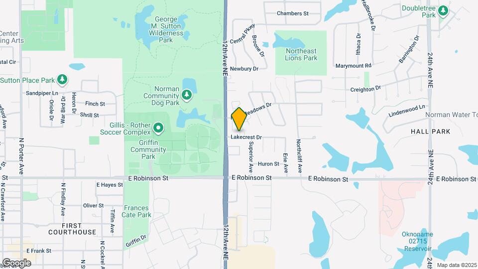 1223 Lakecrest Dr Map and Location Details
