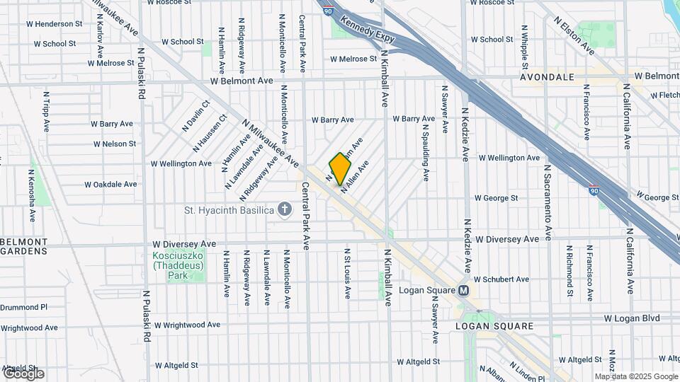 2901 N Milwaukee Ave Map and Location Details