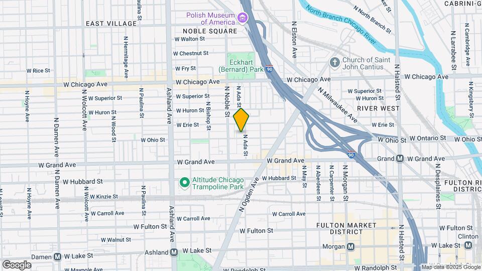 1340 W Ohio St Map and Location Details
