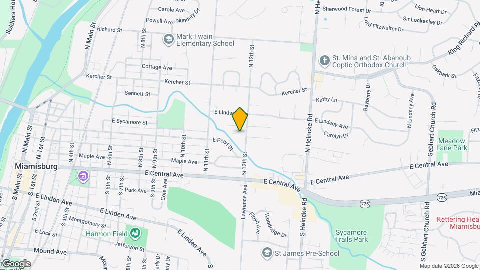 309 N 12th St Map and Location Details